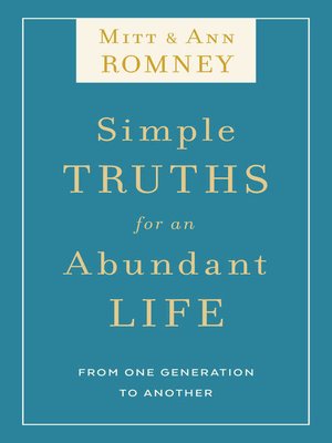 cover image of Simple Truths for an Abundant Life